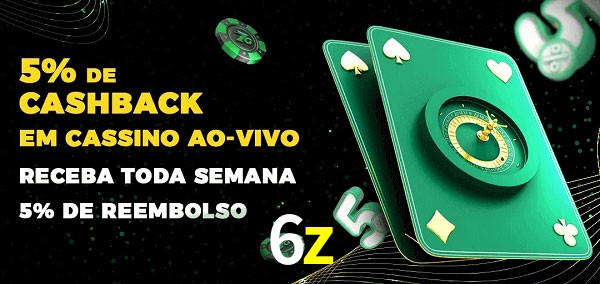 Promoções do cassino ao Vivo 6z